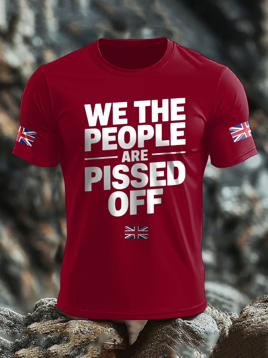 Men's UK Flag Patriotism Printed T-shirt trupatriotic
