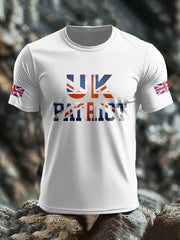 Men's UK Flag Patriotism Printed T-shirt trupatriotic