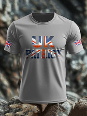 Men's UK Flag Patriotism Printed T-shirt trupatriotic