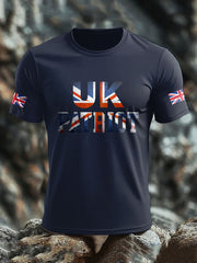 Men's UK Flag Patriotism Printed T-shirt trupatriotic