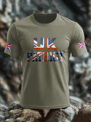 Men's UK Flag Patriotism Printed T-shirt trupatriotic