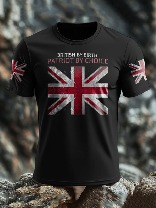 Men's UK Flag Patriotism Printed T-shirt trupatriotic