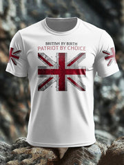 Men's UK Flag Patriotism Printed T-shirt trupatriotic
