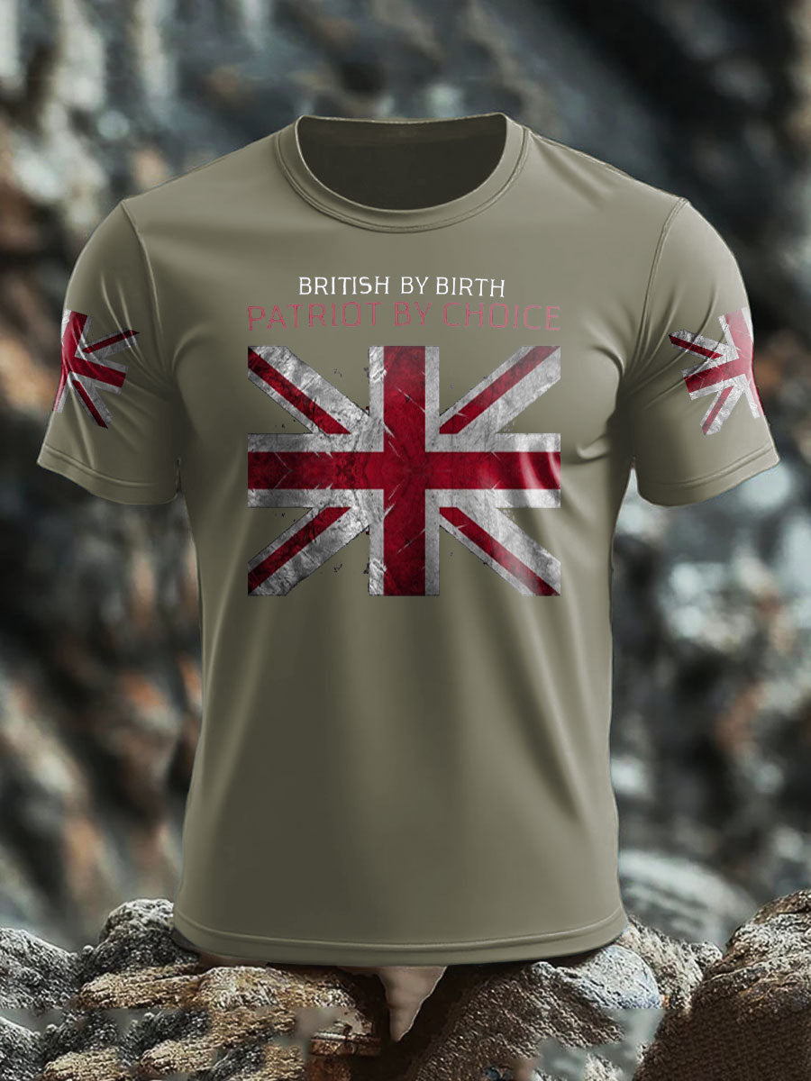 Men's UK Flag Patriotism Printed T-shirt trupatriotic