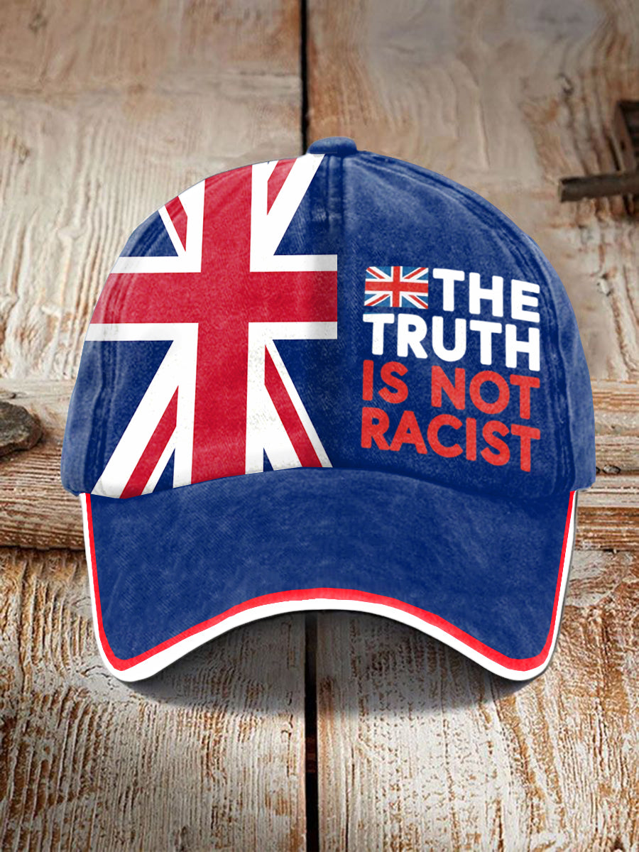 Unisex The Truth Is Not Racist UK Hat trupatriotic