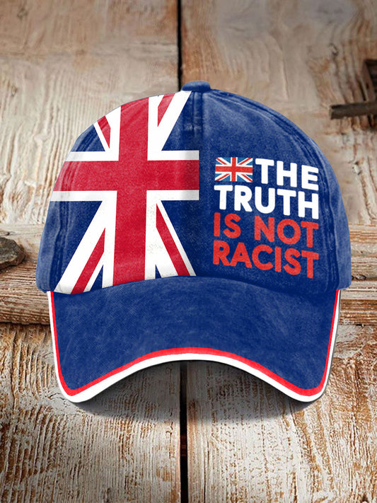 Unisex The Truth Is Not Racist UK Hat trupatriotic