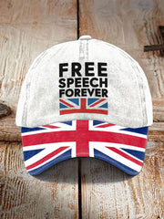 Unisex Free Speech Forever UK Hat trupatriotic
