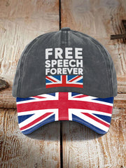 Unisex Free Speech Forever UK Hat trupatriotic