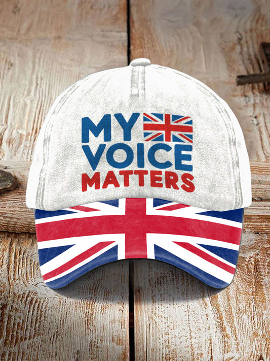 Unisex My Voice Matters UK Hat trupatriotic