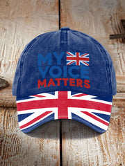 Unisex My Voice Matters UK Hat trupatriotic
