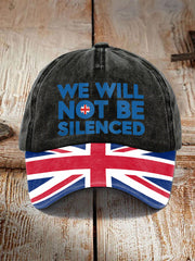 Unisex We Will Not Be Silenced UK Hat trupatriotic