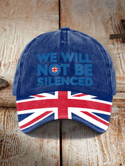 Unisex We Will Not Be Silenced UK Hat trupatriotic