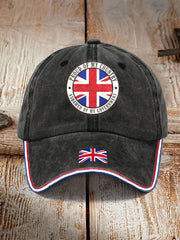 Unisex UK Flag United We Stand Printed Hat trupatriotic
