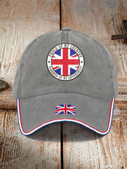 Unisex UK Flag United We Stand Printed Hat trupatriotic