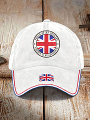 Unisex UK Flag United We Stand Printed Hat trupatriotic