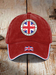 Unisex UK Flag United We Stand Printed Hat trupatriotic