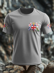 Men's UK Flag United We Stand Printed T-shirt trupatriotic