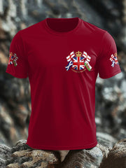 Men's UK Flag United We Stand Printed T-shirt trupatriotic