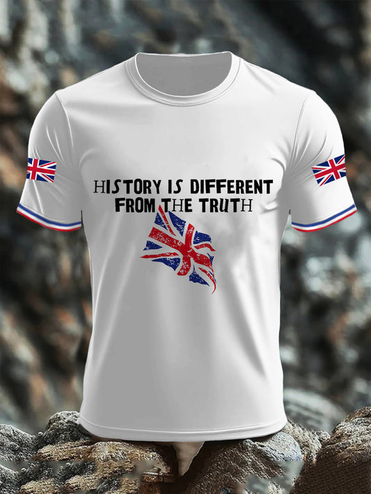 Men's History Is Different From The Truth Short Sleeves T-shirt trupatriotic