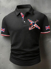 Men's Union Jack Fighter Short Sleeve Shirt trupatriotic
