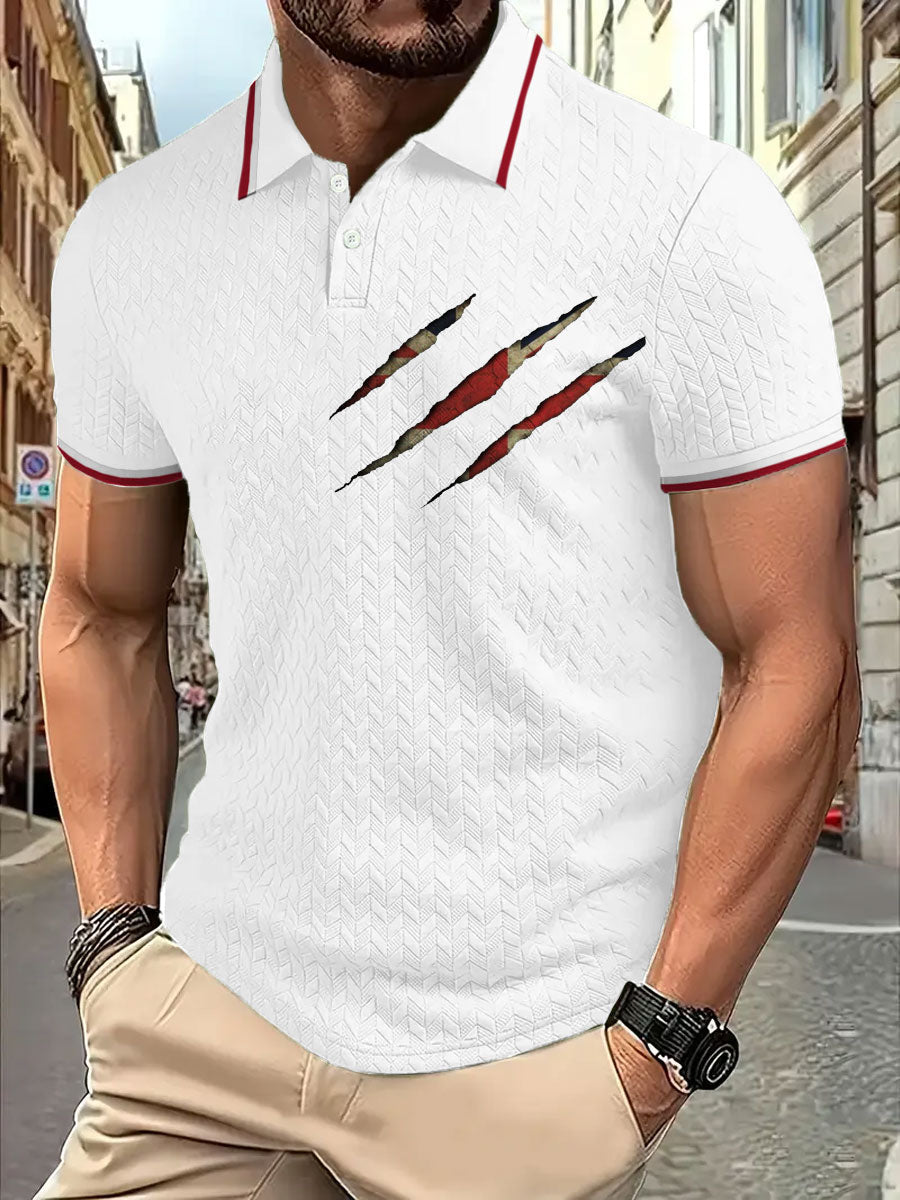 Men's UK Flag Printed Casual Tops trupatriotic