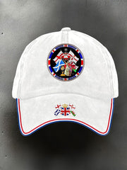Unisex UK Flag United We Stand Printed Hat trupatriotic