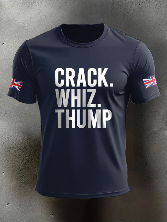 Men's Crack Whiz Thump Veteran Printed T-shirt trupatriotic