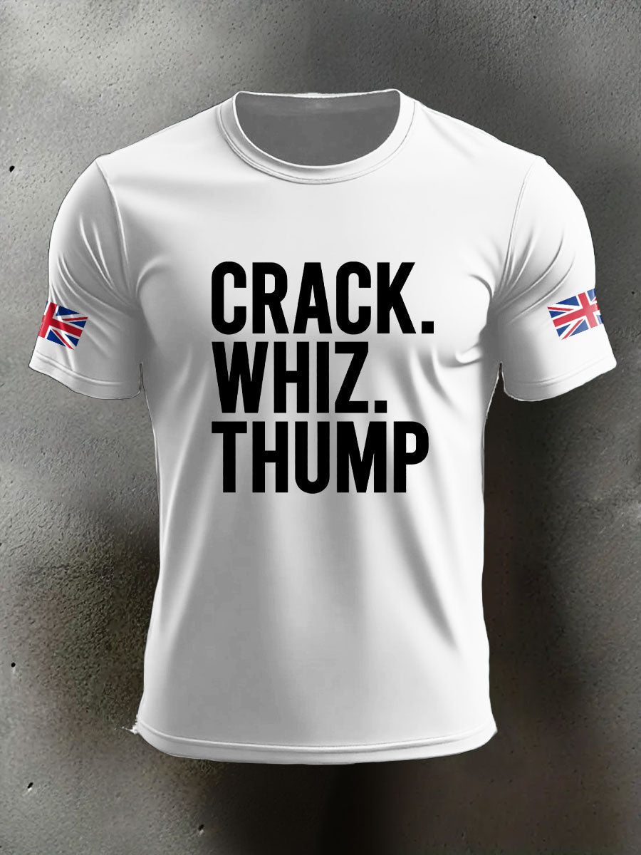 Men's Crack Whiz Thump Veteran Printed T-shirt trupatriotic