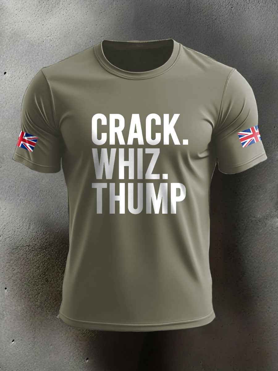Men's Crack Whiz Thump Veteran Printed T-shirt trupatriotic