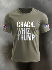 Men's Crack Whiz Thump Veteran Printed T-shirt trupatriotic