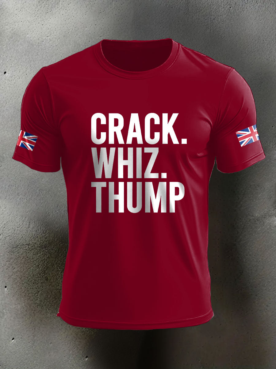 Men's Crack Whiz Thump Veteran Printed T-shirt trupatriotic