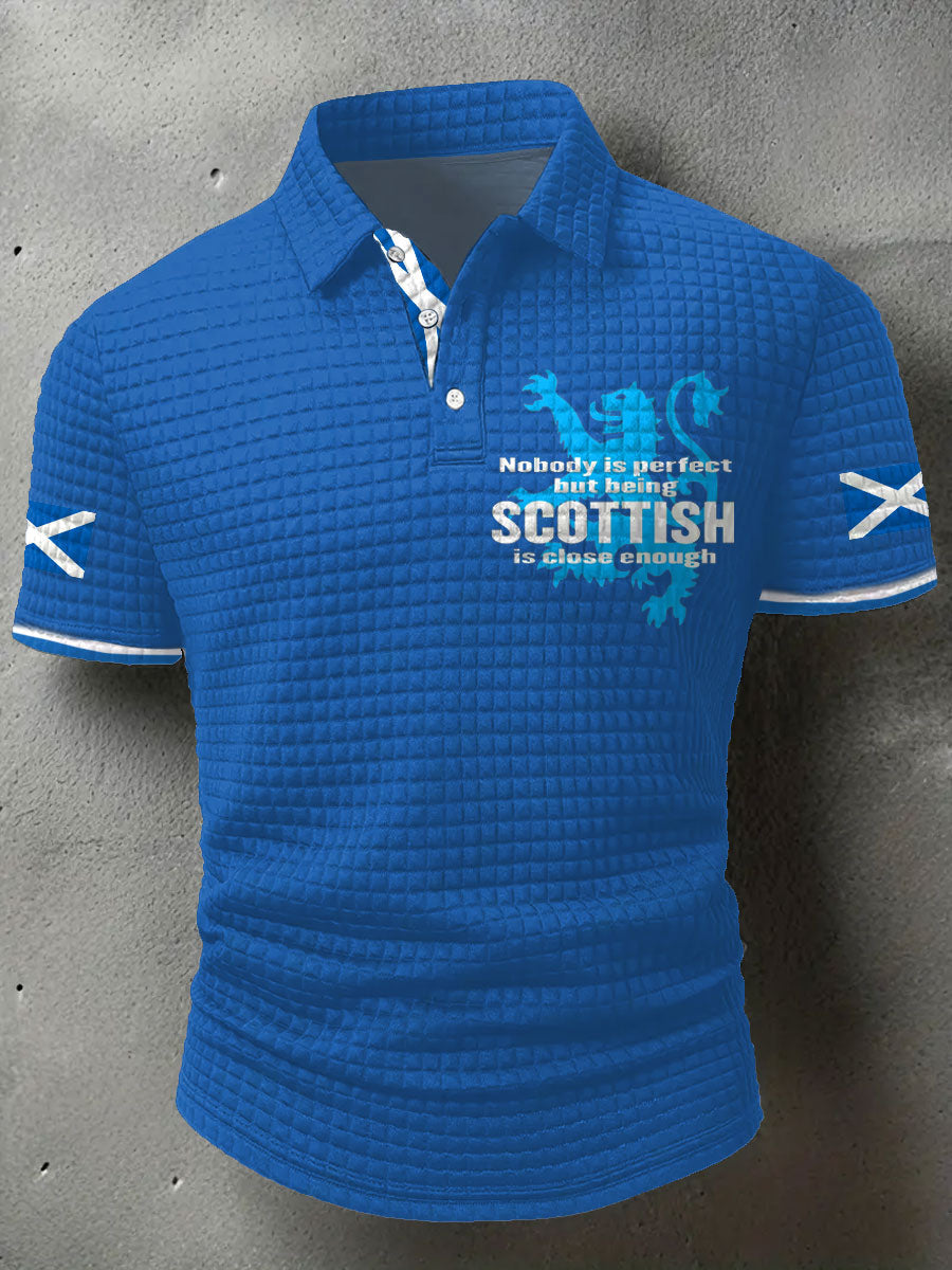 Men's Scotland Flag Proud The Brave Printed Casual Tops trupatriotic
