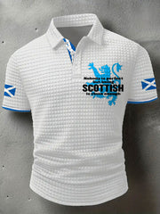 Men's Scotland Flag Proud The Brave Printed Casual Tops trupatriotic