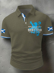 Men's Scotland Flag Proud The Brave Printed Casual Tops trupatriotic