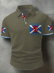 Men's Scotland Flag Proud The Brave Printed Casual Tops trupatriotic