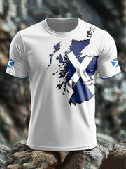 Men's Scotland Flag Proud Printed T-shirt trupatriotic