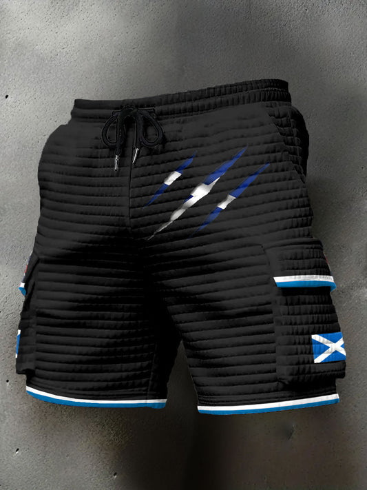 Men's Scotland Flag Proud The Brave Printed Shorts trupatriotic