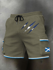 Men's Scotland Flag Proud The Brave Printed Shorts trupatriotic