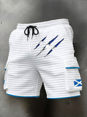 Men's Scotland Flag Proud The Brave Printed Shorts trupatriotic