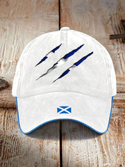 Unisex Scotland Flag Proud The Brave Printed Hat trupatriotic