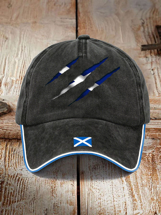 Unisex Scotland Flag Proud The Brave Printed Hat trupatriotic