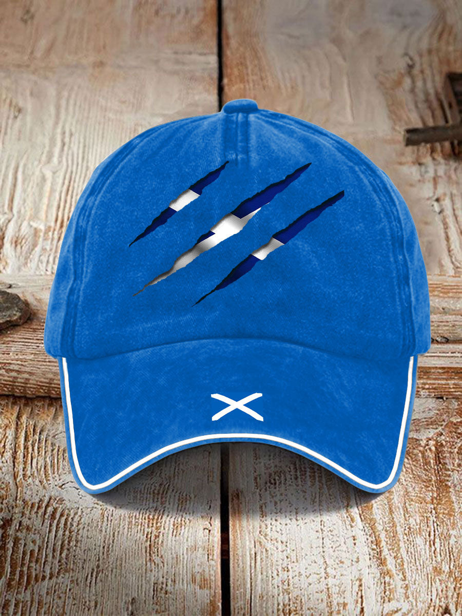 Unisex Scotland Flag Proud The Brave Printed Hat trupatriotic
