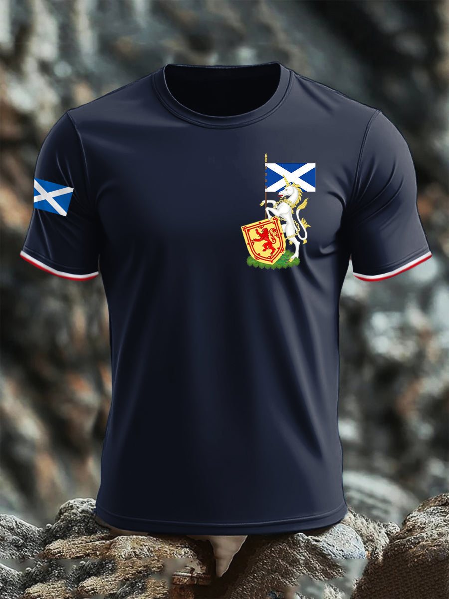 Men's Scottish Unicorn short sleeves T-shirt trupatriotic