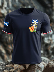 Men's Scottish Unicorn short sleeves T-shirt trupatriotic
