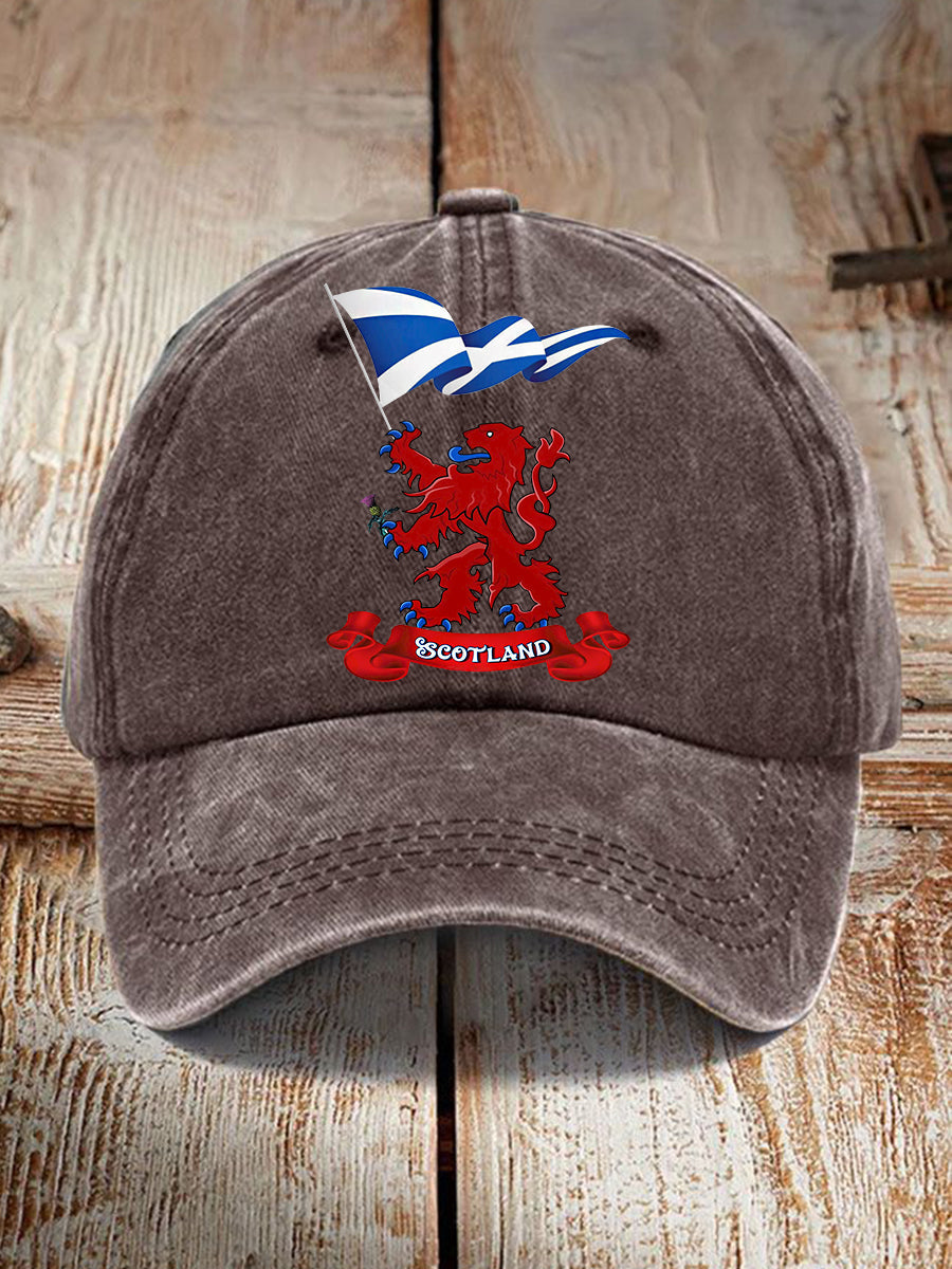 Unisex  Scotland Flag Proud The Brave Printed Hat trupatriotic