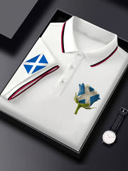 Men's Scottish Rose short sleeve shirt trupatriotic