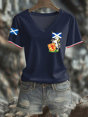 Women's Scottish Unicorn short-sleeved T-shirt trupatriotic