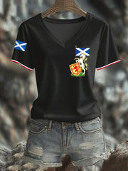 Women's Scottish Unicorn short-sleeved T-shirt trupatriotic