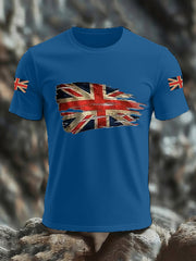 Men's UK Flag Print Casual Tee trupatriotic