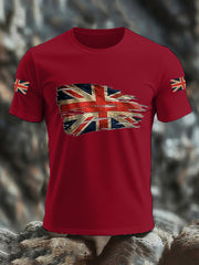 Men's UK Flag Print Casual Tee trupatriotic